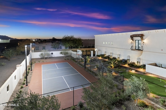 view of sport court