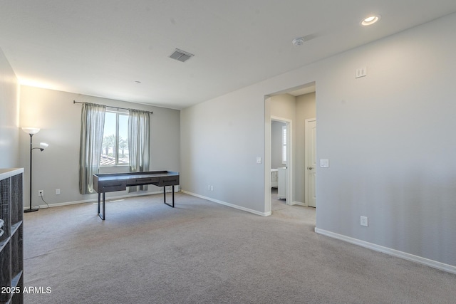 9752 E Torino Ave, Mesa, AZ 85212 - spare room with light colored carpet, baseboards, recessed lighting, and a smoke detector