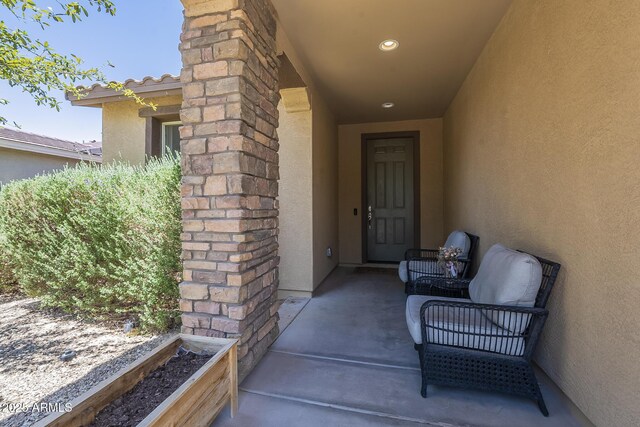 9752 E Torino Ave, Mesa, AZ 85212 - doorway to property featuring stucco siding