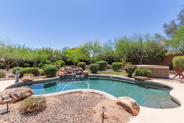 14619 E Desert Vista Trl, Scottsdale, AZ 85262 - outdoor pool with a hot tub