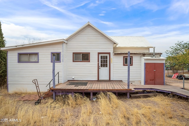 316 B St, Bisbee, AZ 85603 - rear view of property with a wooden deck