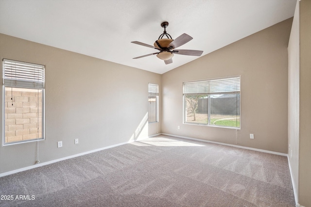 9422 W Monroe St, Peoria, AZ 85345 - carpeted spare room featuring lofted ceiling and ceiling fan