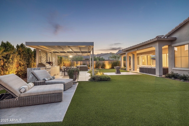 20797 W Rattler Rd, Buckeye, AZ 85396 - view of yard with a patio area, area for grilling, and outdoor lounge area