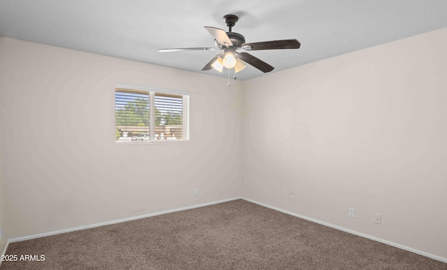 1158 N Barkley St, Mesa, AZ 85203 - carpeted spare room featuring ceiling fan and baseboards