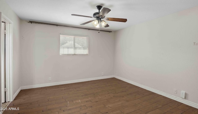 1158 N Barkley St, Mesa, AZ 85203 - unfurnished room with ceiling fan and wood finished floors
