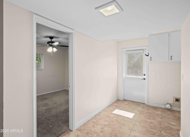 1158 N Barkley St, Mesa, AZ 85203 - spare room with plenty of natural light, ceiling fan, and light tile patterned floors