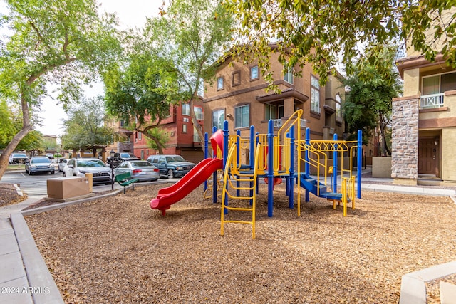 view of jungle gym