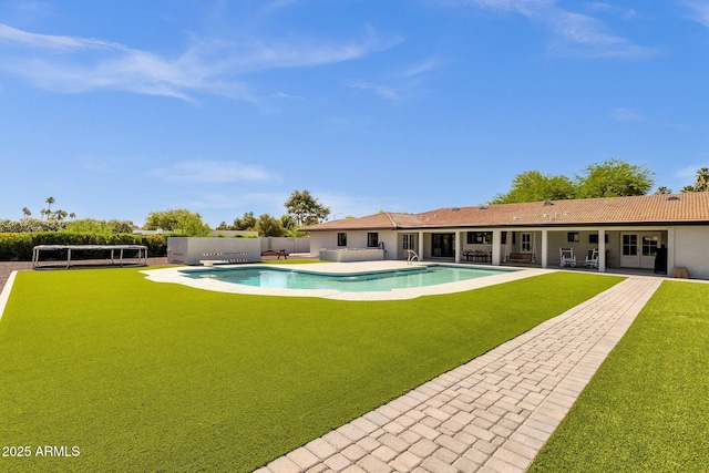 5112 E Cholla St, Scottsdale, AZ 85254 - swimming pool with a patio and french doors