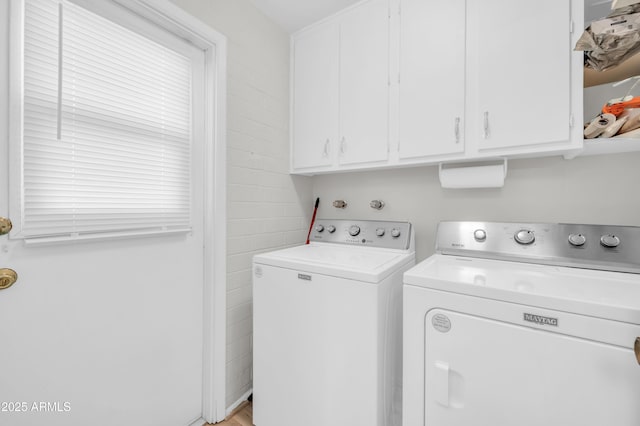 10873 W Clair Dr, Sun City, AZ 85351 - laundry room with independent washer and dryer and cabinet space