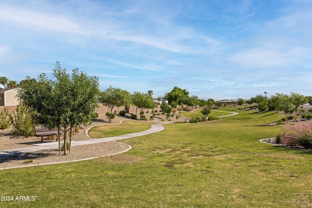 surrounding community with a lawn