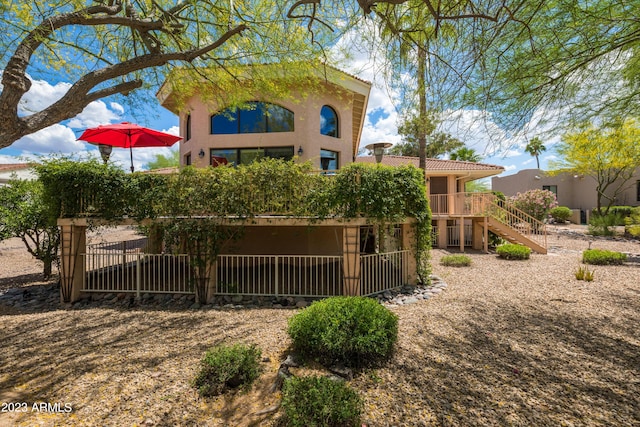 view of back of property