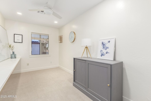 3772 E Leah Ln, Gilbert, AZ 85234 - hallway with light carpet and recessed lighting