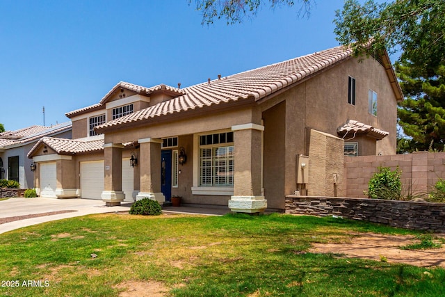 3772 E Leah Ln, Gilbert, AZ 85234 - view of front of house with a garage, stucco siding, and a tile roof