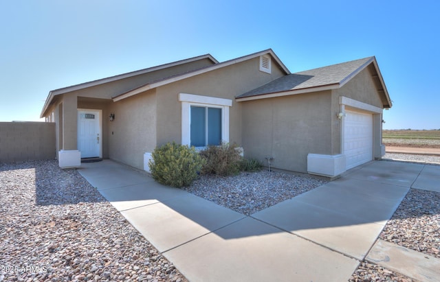 ranch-style house with a garage