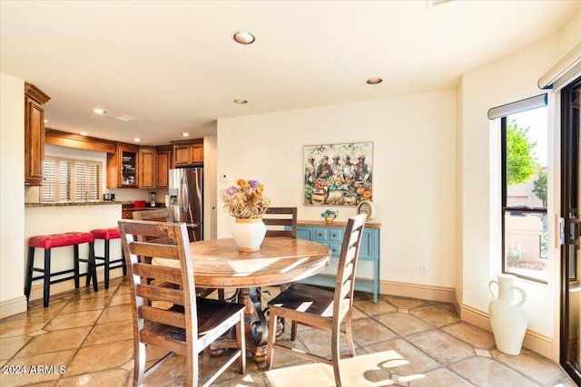 view of dining area