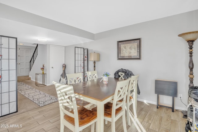 view of dining room