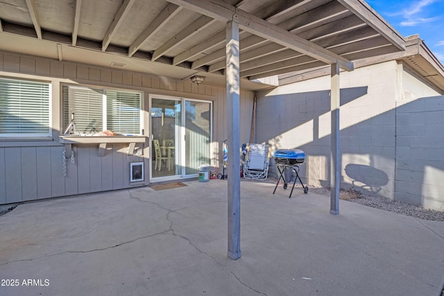 view of patio / terrace with area for grilling