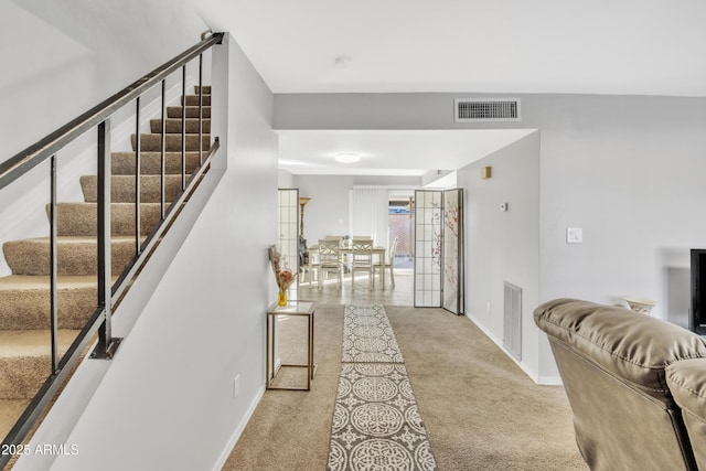 interior space with carpet floors