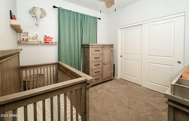 14344 W Hackamore Dr, Surprise, AZ 85387 - bedroom with light carpet and a closet