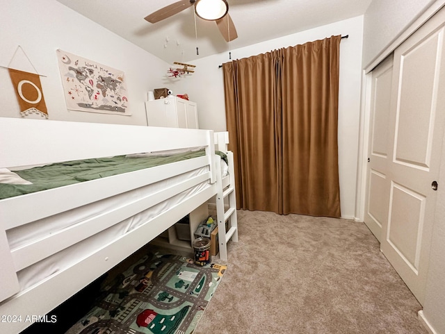 14344 W Hackamore Dr, Surprise, AZ 85387 - bedroom with light carpet and ceiling fan