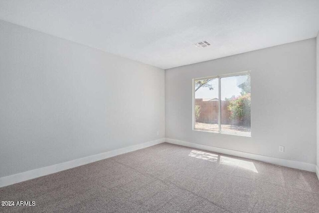 view of carpeted empty room