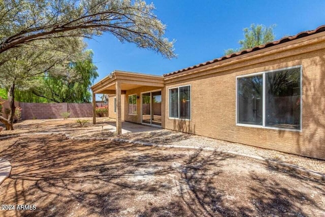 exterior space with a patio