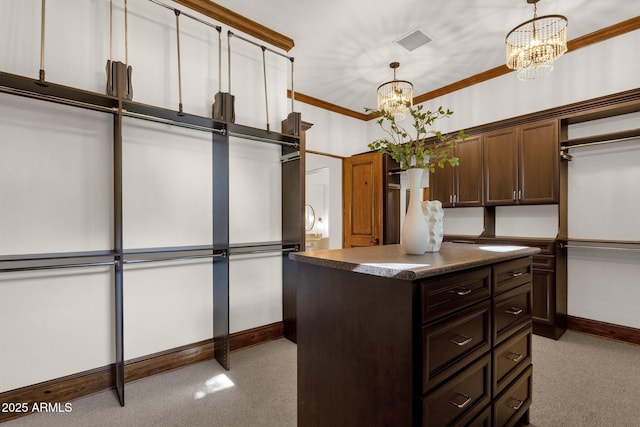14760 E Paradise Dr, Fountain Hills, AZ 85268 - spacious closet featuring a chandelier and carpet flooring