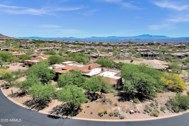 14760 E Paradise Dr, Fountain Hills, AZ 85268 - aerial perspective of suburban area with a mountainous background