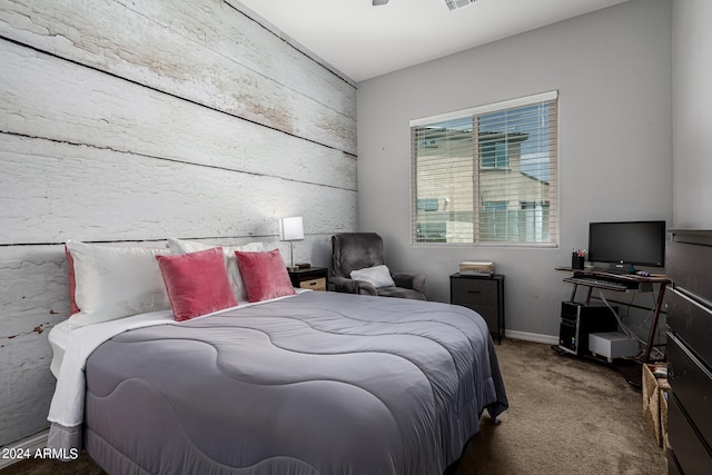 bedroom featuring carpet floors