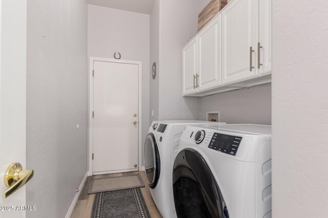 1925 W Olive Way, Chandler, AZ 85248 - laundry area featuring cabinet space, separate washer and dryer, and baseboards