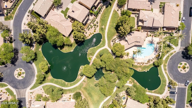 1925 W Olive Way, Chandler, AZ 85248 - aerial overview of property's location with a large body of water and a pool area