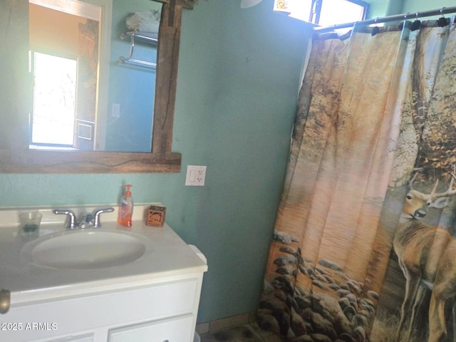 2028 Jones Pass, Overgaard, AZ 85933 - bathroom featuring vanity and a shower with curtain