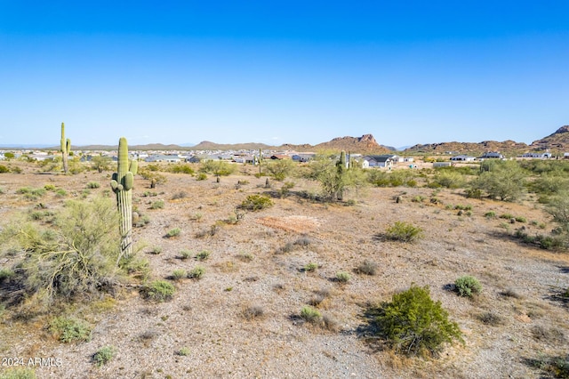 property view of mountains featuring a rural view