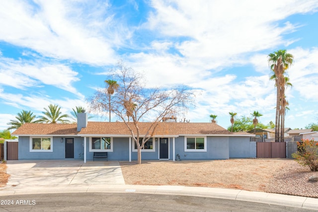 view of ranch-style home