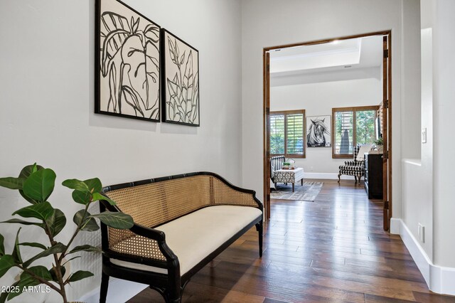2527 E Beechnut Ct, Chandler, AZ 85249 - sitting room with wood finished floors and baseboards