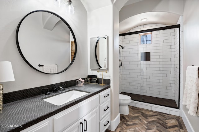 2527 E Beechnut Ct, Chandler, AZ 85249 - full bathroom with a shower stall, toilet, and vanity