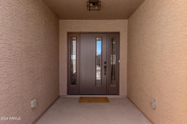 view of entrance to property