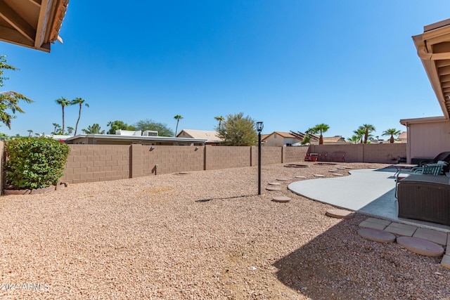 view of yard with a patio