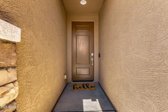 9624 E Thunderbolt Ave, Mesa, AZ 85212 - view of exterior entry featuring stucco siding