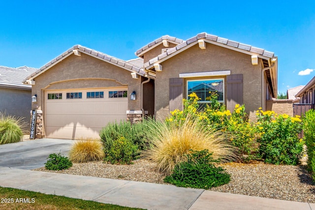 9624 E Thunderbolt Ave, Mesa, AZ 85212 - view of front of property featuring an attached garage, driveway, and stucco siding