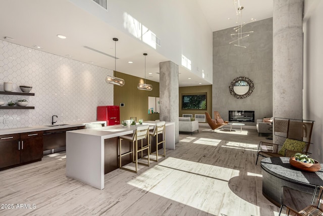 3131 N Central Ave Unit 3004, Phoenix, AZ 85012 - community lobby with a towering ceiling and a sink