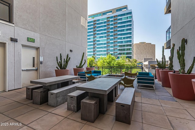 3131 N Central Ave Unit 3004, Phoenix, AZ 85012 - view of patio / terrace with outdoor lounge area