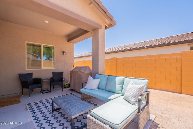 948 E Wiley Way, Casa Grande, AZ 85122 - view of patio / terrace with grilling area and outdoor lounge area