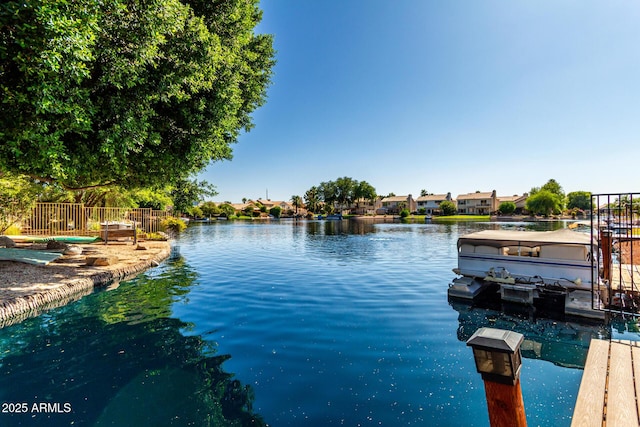 1379 E Butler Cir, Chandler, AZ 85225 - dock area featuring a water view