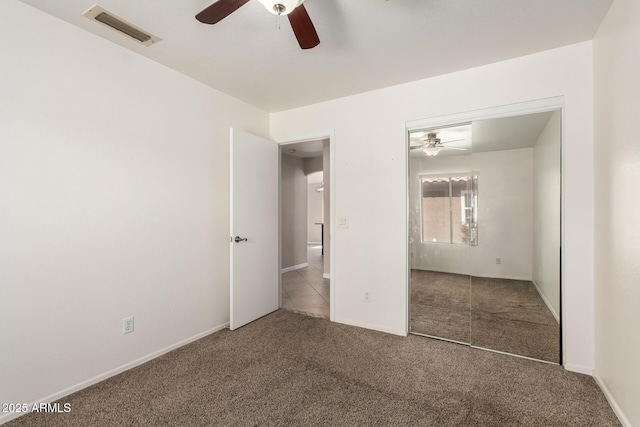 1379 E Butler Cir, Chandler, AZ 85225 - unfurnished bedroom featuring carpet flooring and ceiling fan