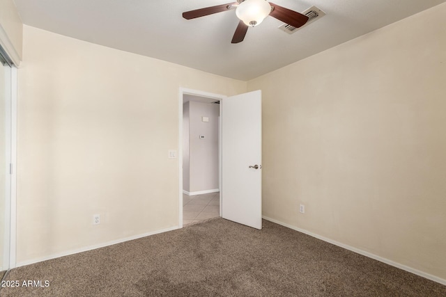 1379 E Butler Cir, Chandler, AZ 85225 - carpeted empty room featuring ceiling fan and baseboards