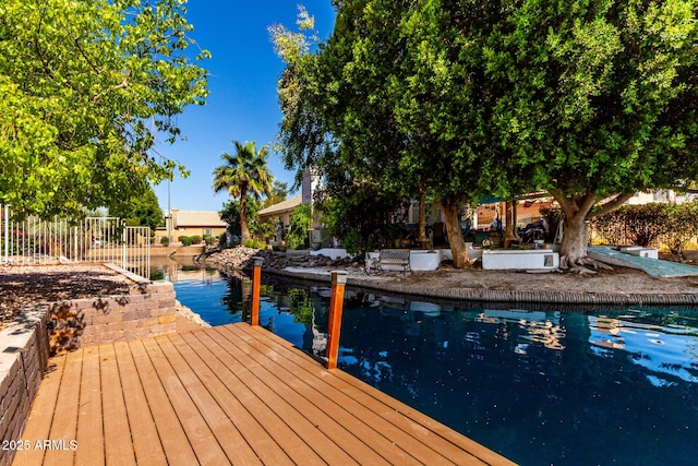 1379 E Butler Cir, Chandler, AZ 85225 - view of swimming pool featuring a boat dock