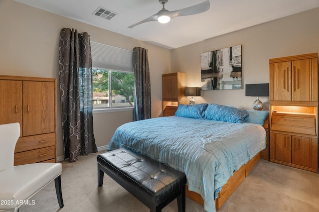8447 W Tether Trl, Peoria, AZ 85383 - bedroom featuring light carpet and a ceiling fan