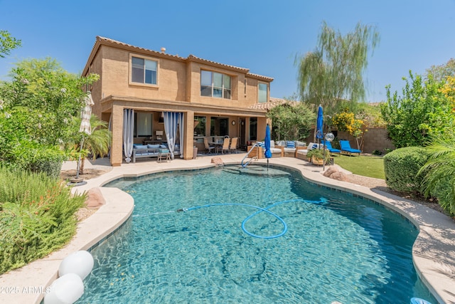 8447 W Tether Trl, Peoria, AZ 85383 - view of pool with a patio area and outdoor lounge area