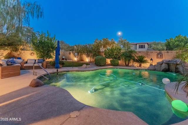 8447 W Tether Trl, Peoria, AZ 85383 - view of pool featuring a fenced backyard and a patio area